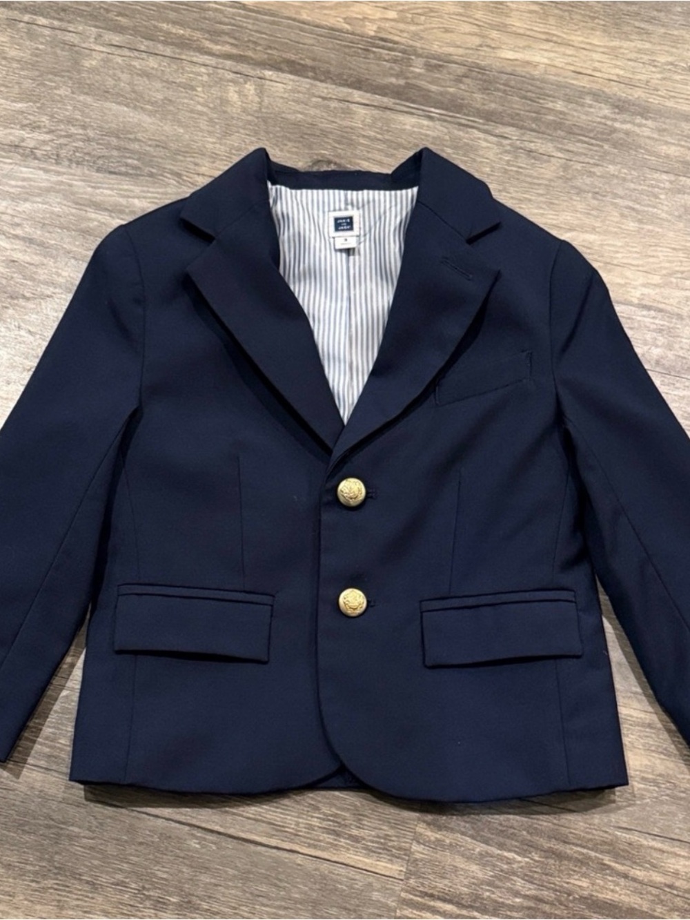 Janie and Jack Navy Blazer with Gold Buttons